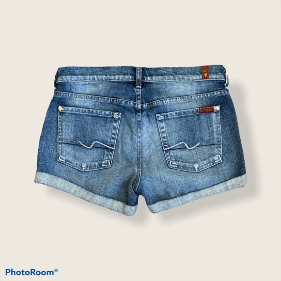 7 For All Mankind Denim Shorts - Picture 3 of 7